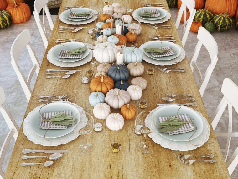 thanksgiving and fall dinnerware